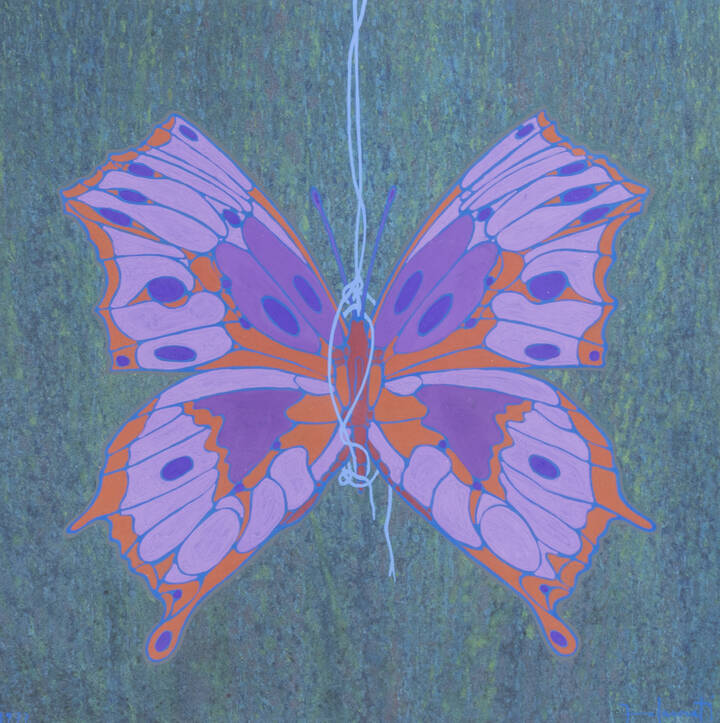 FRANCESCO CASORATI - 'Farfalla prato' 1977