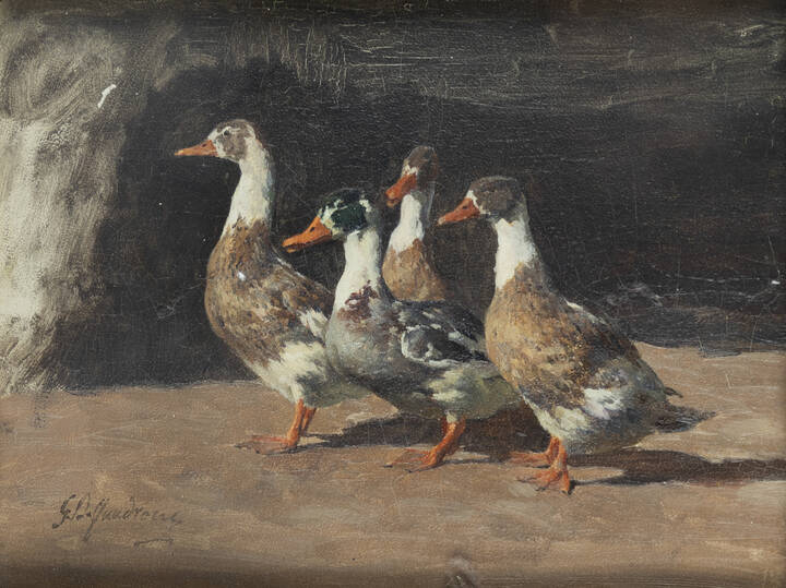 GIOVANNI BATTISTA QUADRONE - 'Papere' 1891