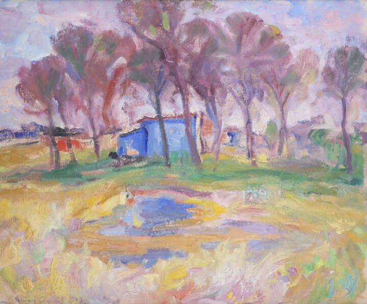 MARIO MICHELETTI - 'Paesaggio maremmano' 1968