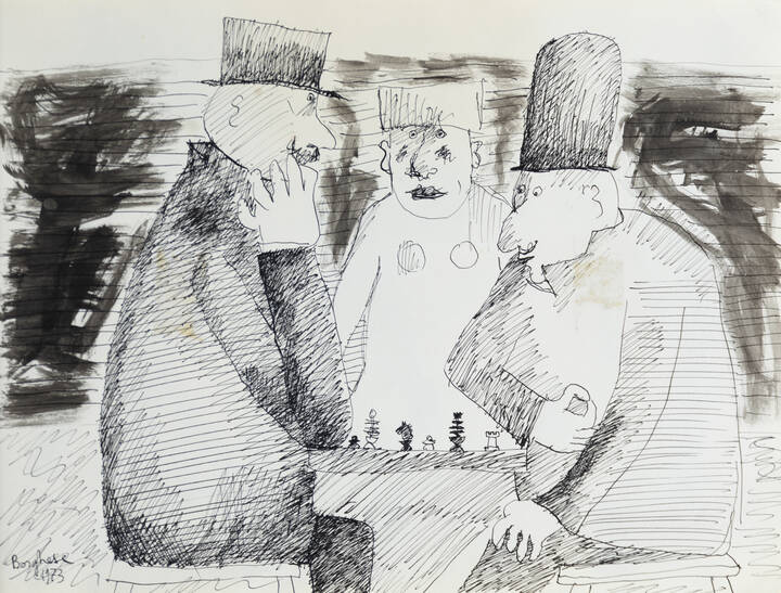 FRANZ BORGHESE - 'Senza titolo' 1973