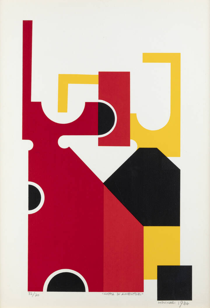 MARIO MOLINARI - 'Coppia di avventori' 1984
