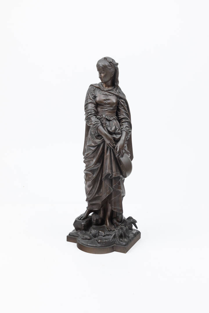 EUTROPE BOURET - 'Jeune femme à la mandoline'
