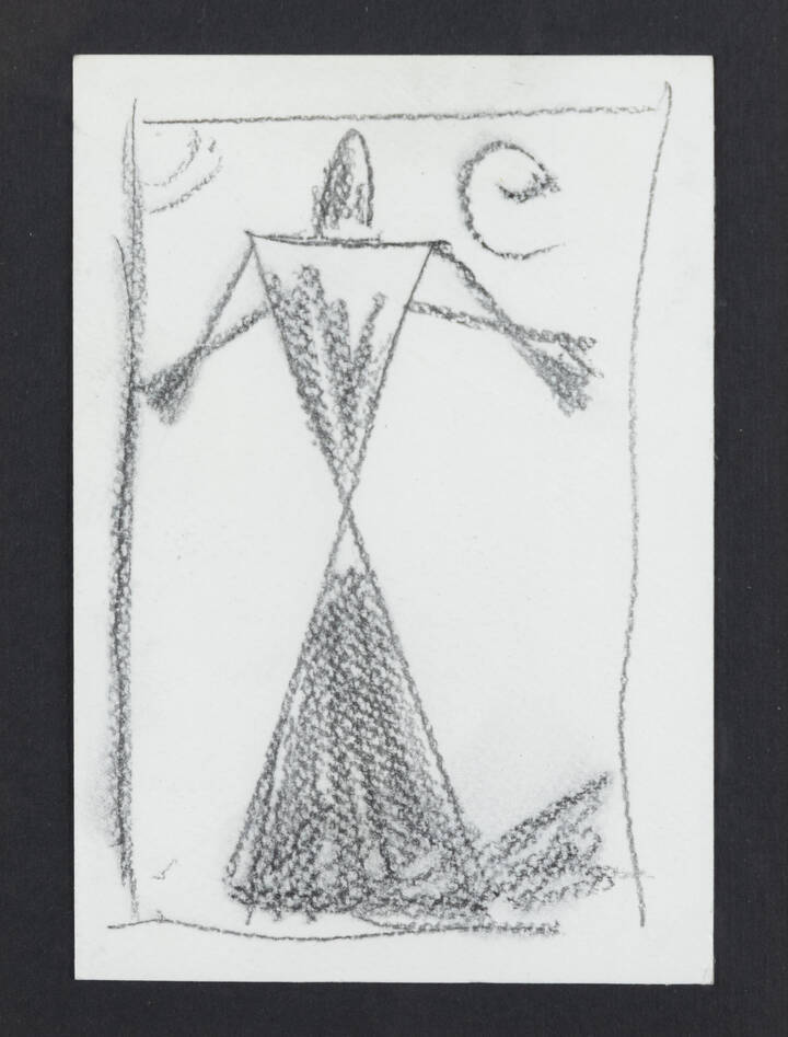 OSVALDO LICINI - 'Figura' 1956