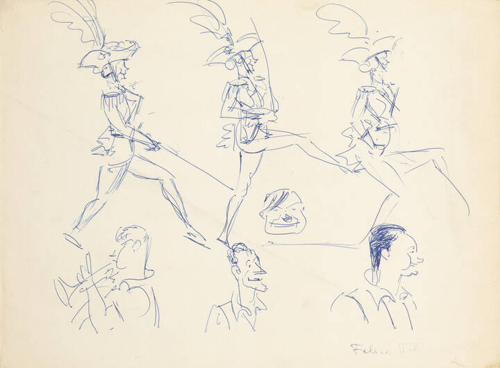 FELICE VELLAN - 'Bozzetto con figure'