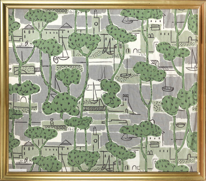 ENRICO PAULUCCI - 'Pineta e vele' 1954