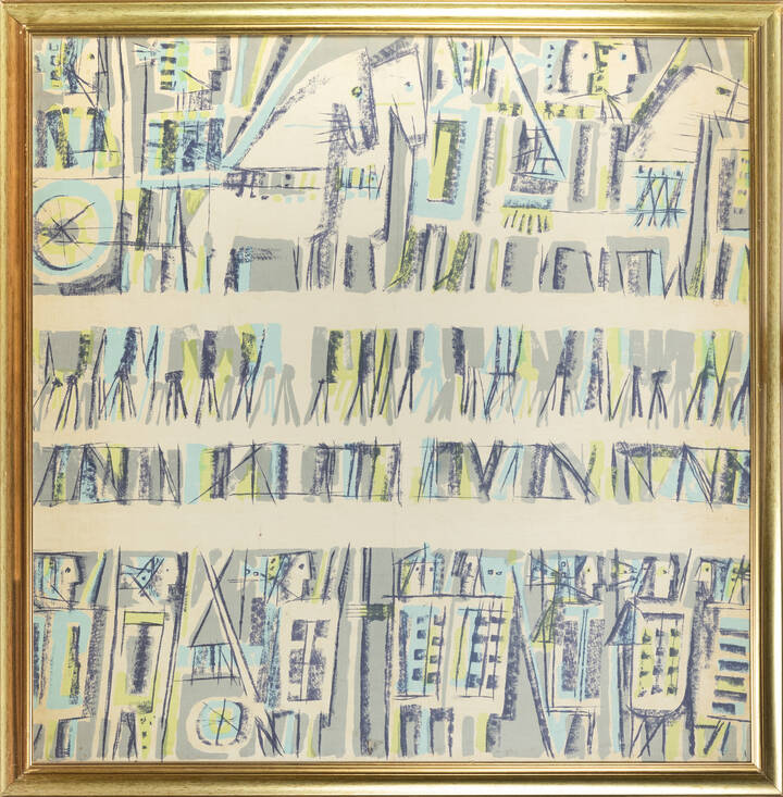 EMANUELE LUZZATI - 'Esercito' 1954