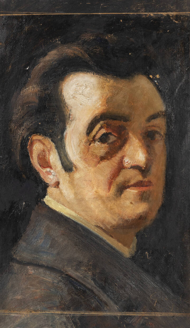 GIOVANNI GRANDE - 'Ritratto del pittore Vellan' 1932