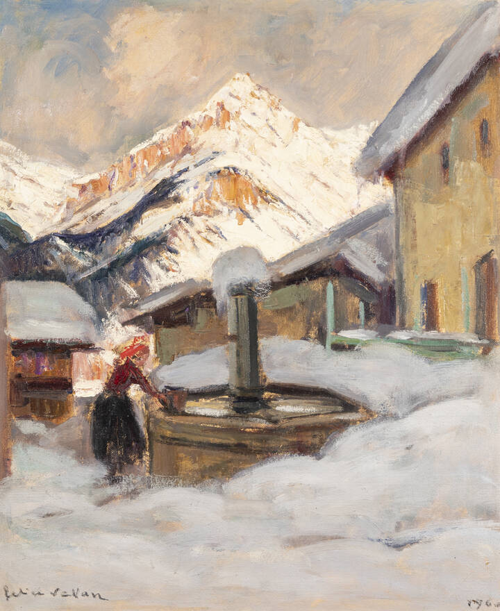 FELICE VELLAN - 'A Sauze d'Oulx' 1960