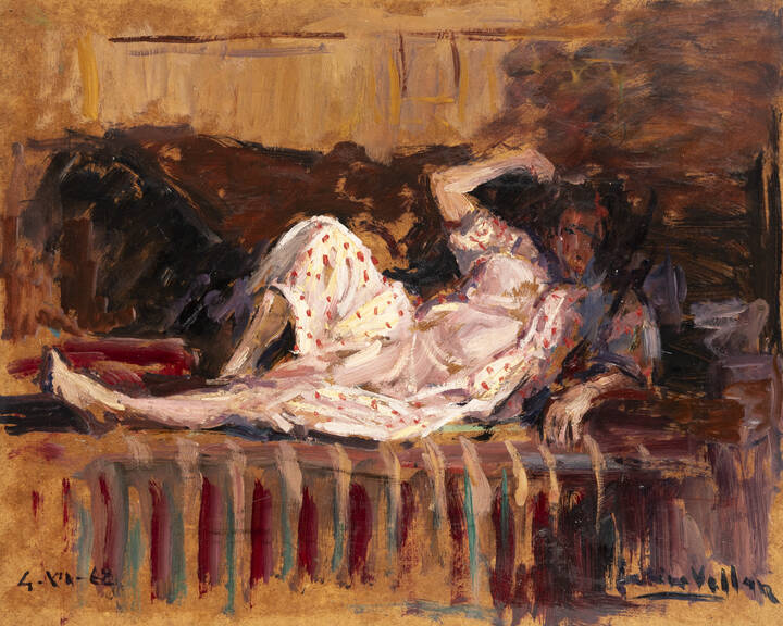 FELICE VELLAN - 'Figura femminile distesa' 4-XII-1968