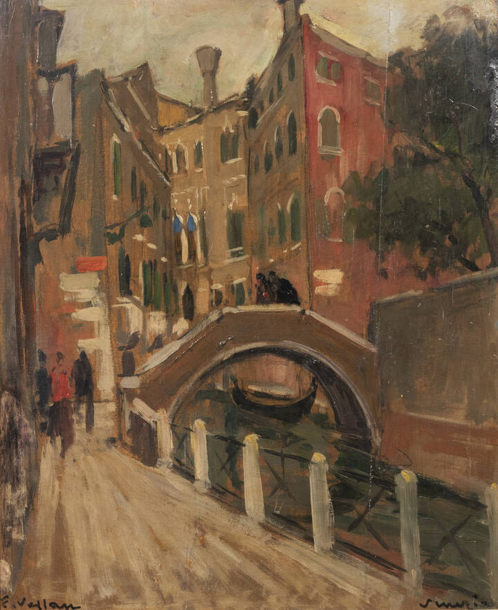 FELICE VELLAN - 'Venezia ' o 'Calle a Venezia' 1956