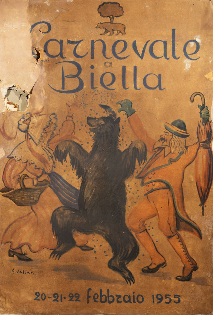 FELICE VELLAN - “Carnevale a Biella”, 20-21-22 febbraio 1955