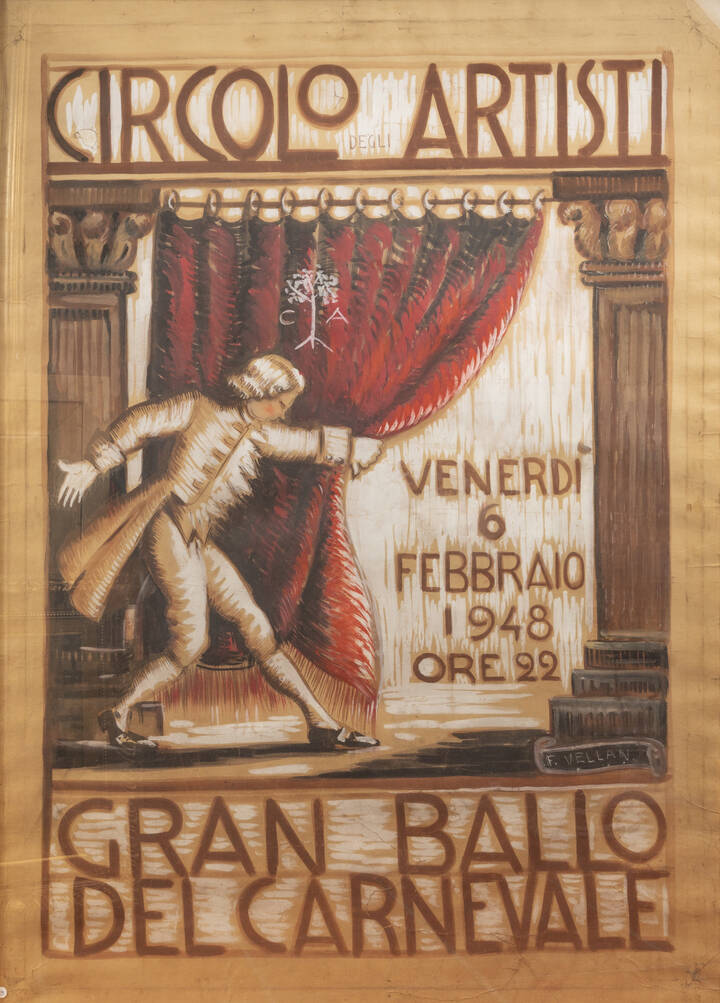 FELICE VELLAN - “Circolo Artisti. Gran Ballo del Carnevale”, 6 febbraio 1948