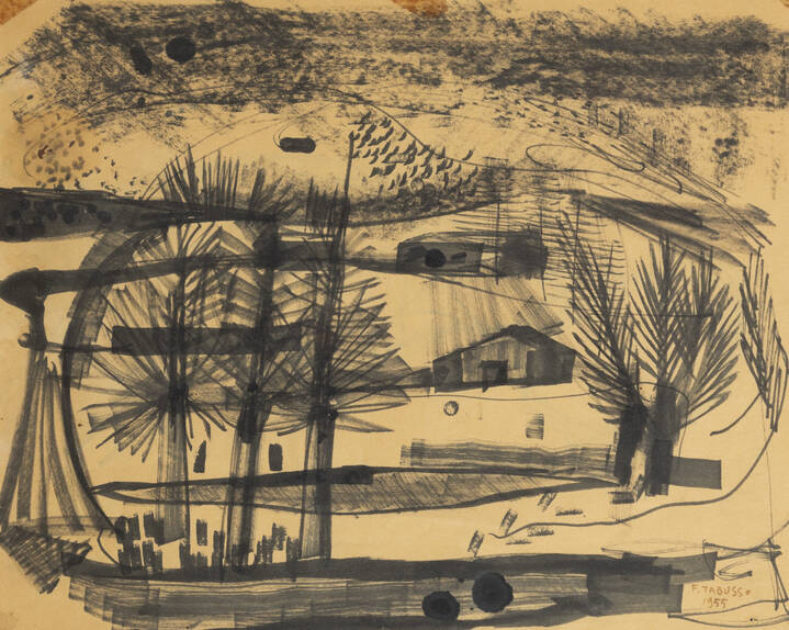 FRANCESCO TABUSSO - 'Senza titolo' 1955