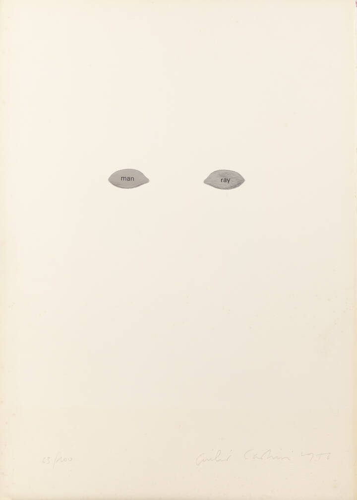 GIULIO PAOLINI - 'Senza titolo (Man Ray)' 1976