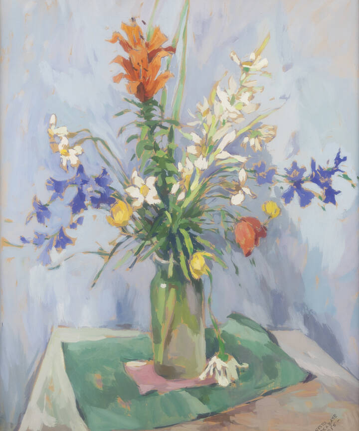 TEONESTO DEABATE - 'Vaso di fiori' 1956