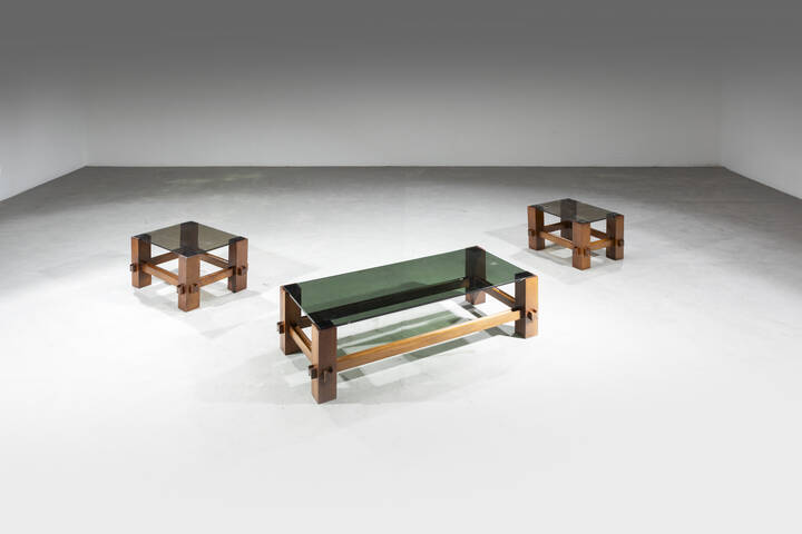 FONTANA ARTE - Set di tre tavolini mod. 246