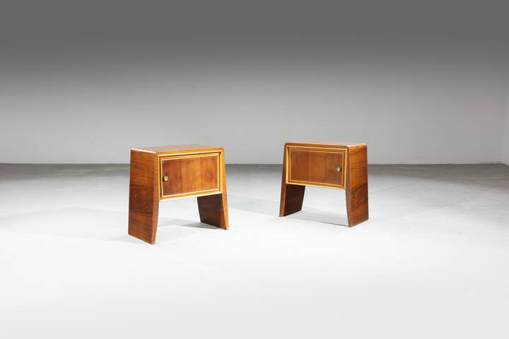 PAOLO BUFFA, nello stile di - Coppia di comodini