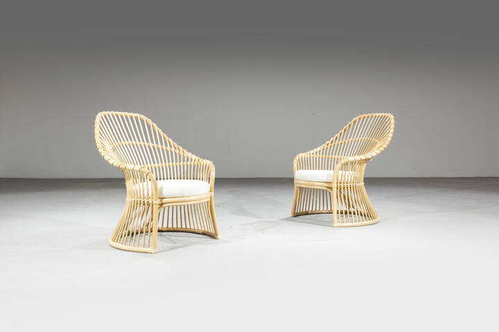 MARCO ZANUSO - Coppia di poltrone mod. Martingala