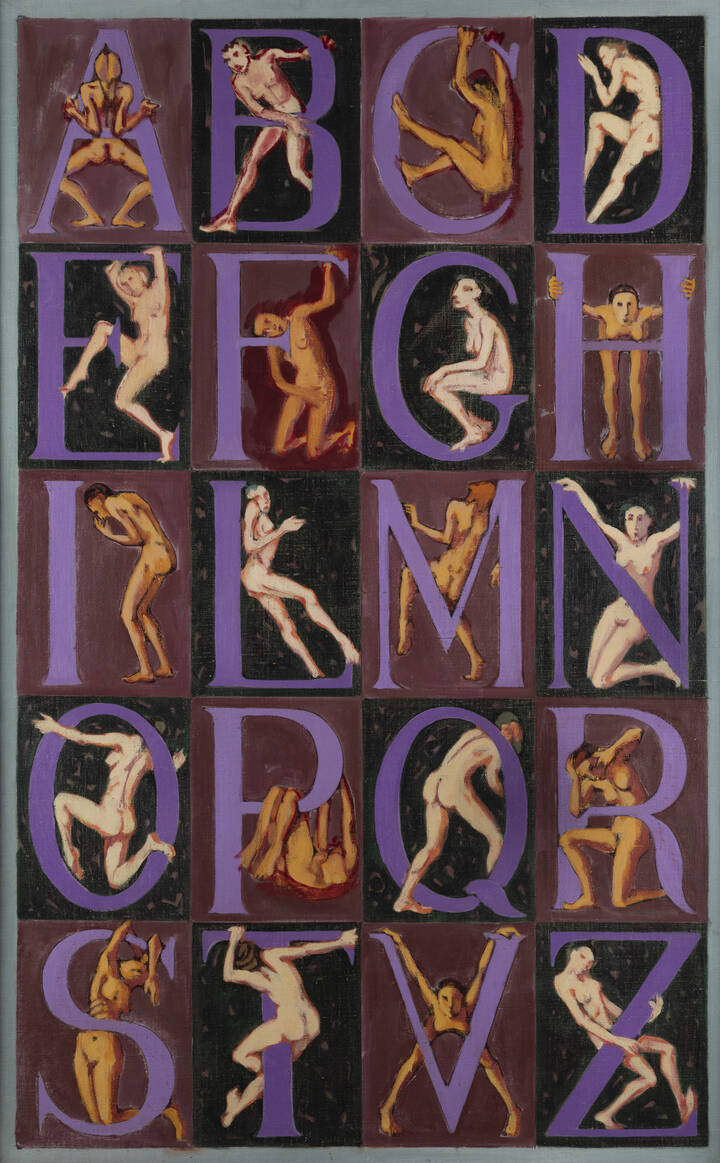 ITALO CREMONA - 'L'alfabeto' 1957 circa