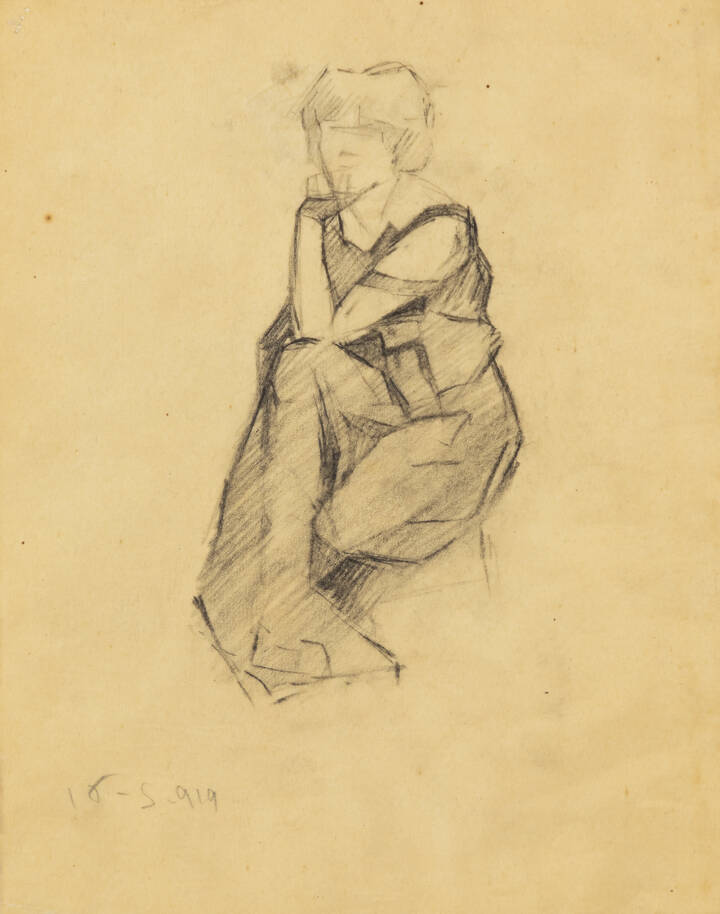 FELICE VELLAN - 'Donna che pensa' 16-5-1919