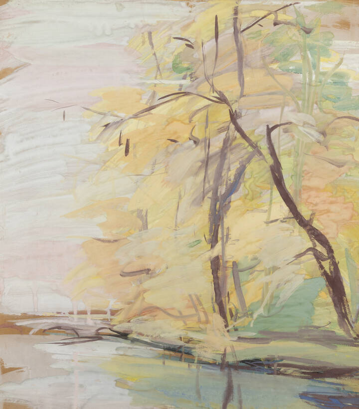 LUIGI SPAZZAPAN - 'Ponte sul Po' 1933