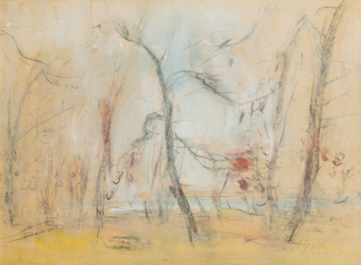 LUIGI SPAZZAPAN - 'Paesaggio autunnale' 1933 