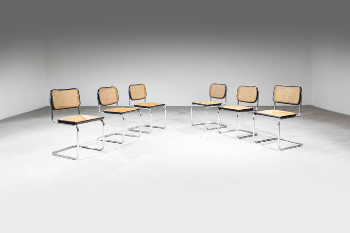 MARCEL BREUER - Sei sedie mod. B32 (Cesca)