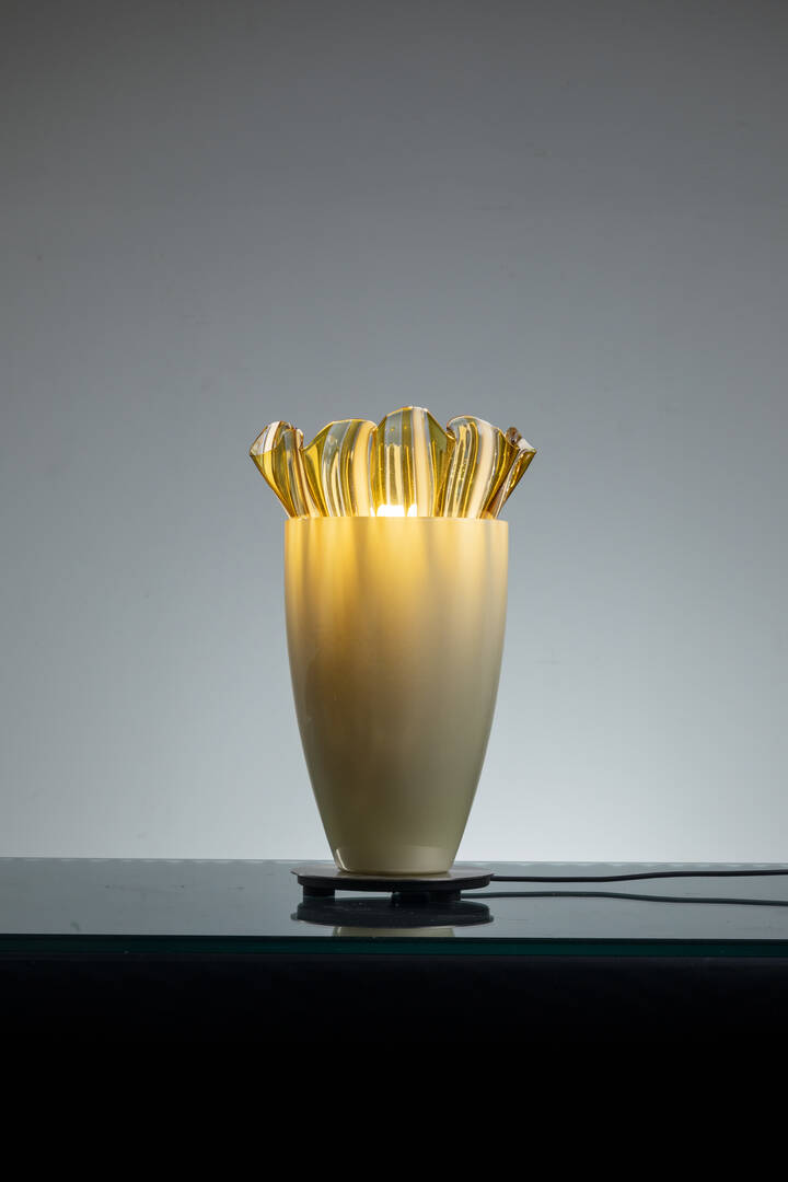 VENINI - Lampada da tavolo mod. Plissé