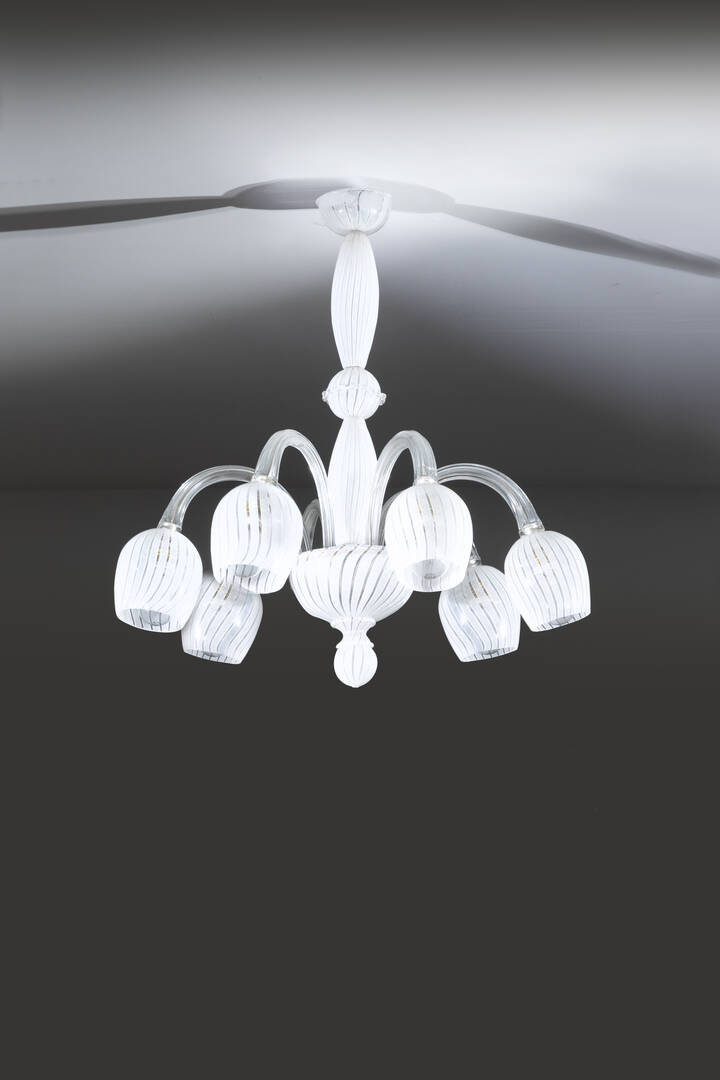 AURELIANO TOSO - Lampadario a sei braccia