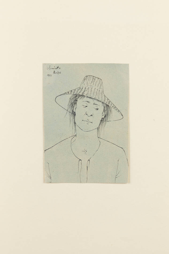 ENRICO COLOMBOTTO ROSSO - 'Ritratto maschile' 1955