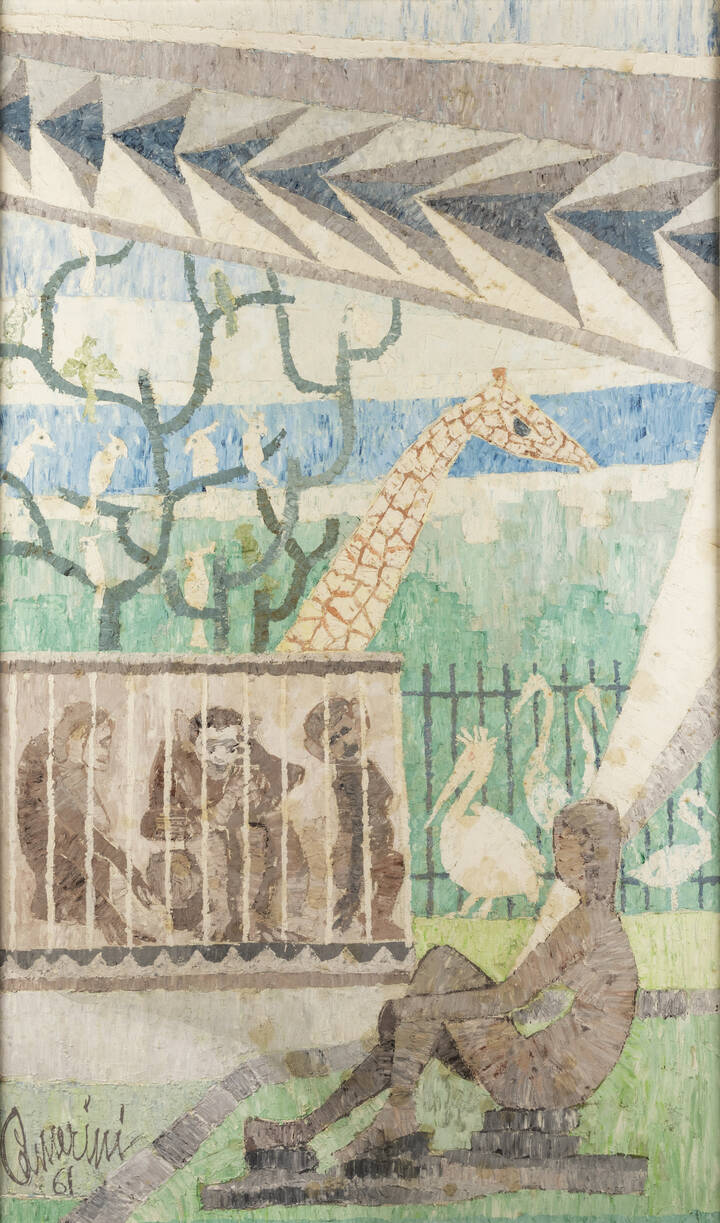LAMBERTO CAMERINI - 'Il giardino zoologico' 1961