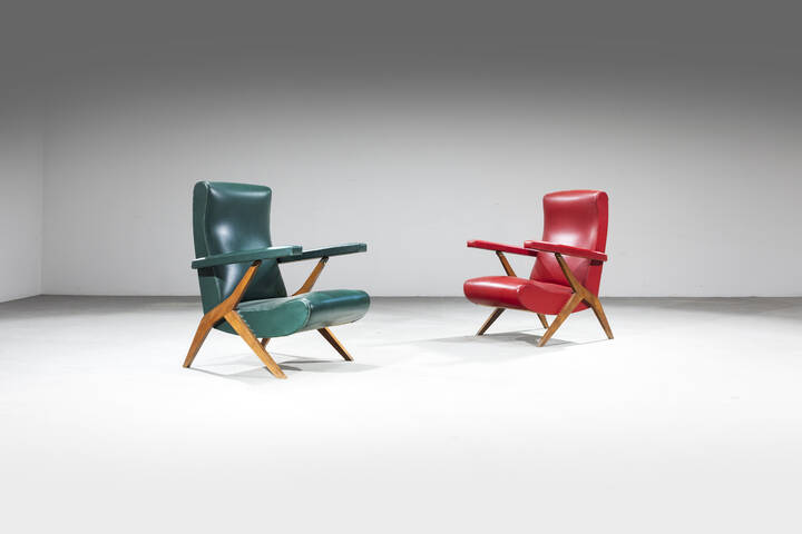 GORGONE ANTONIO - Coppia di poltrone reclinabili