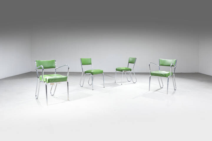 MUSSO ARREDAMENTO - Coppia di poltroncine e coppia di sedie