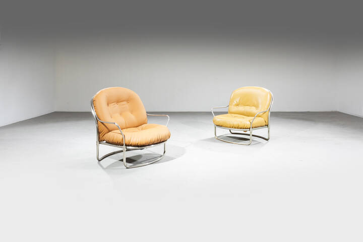 CARLO DE CARLI - Coppia di poltrone mod. 915