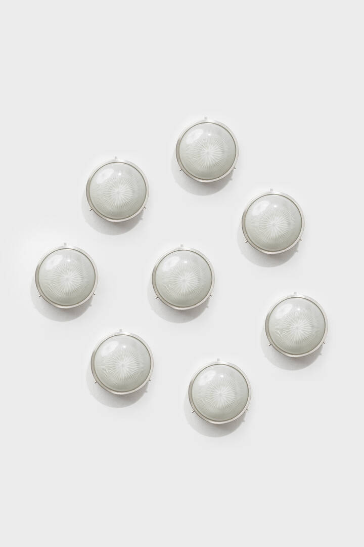 SERGIO MAZZA - Set di otto appliques mod. Sigma