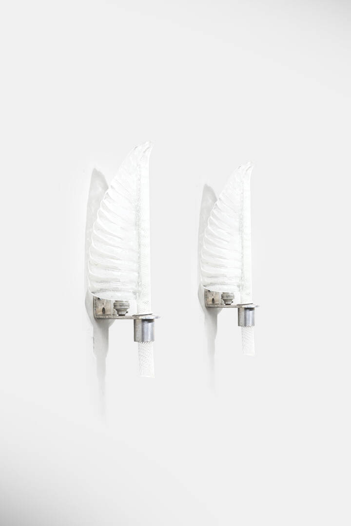 VENINI, attribuito - Coppia di appliques