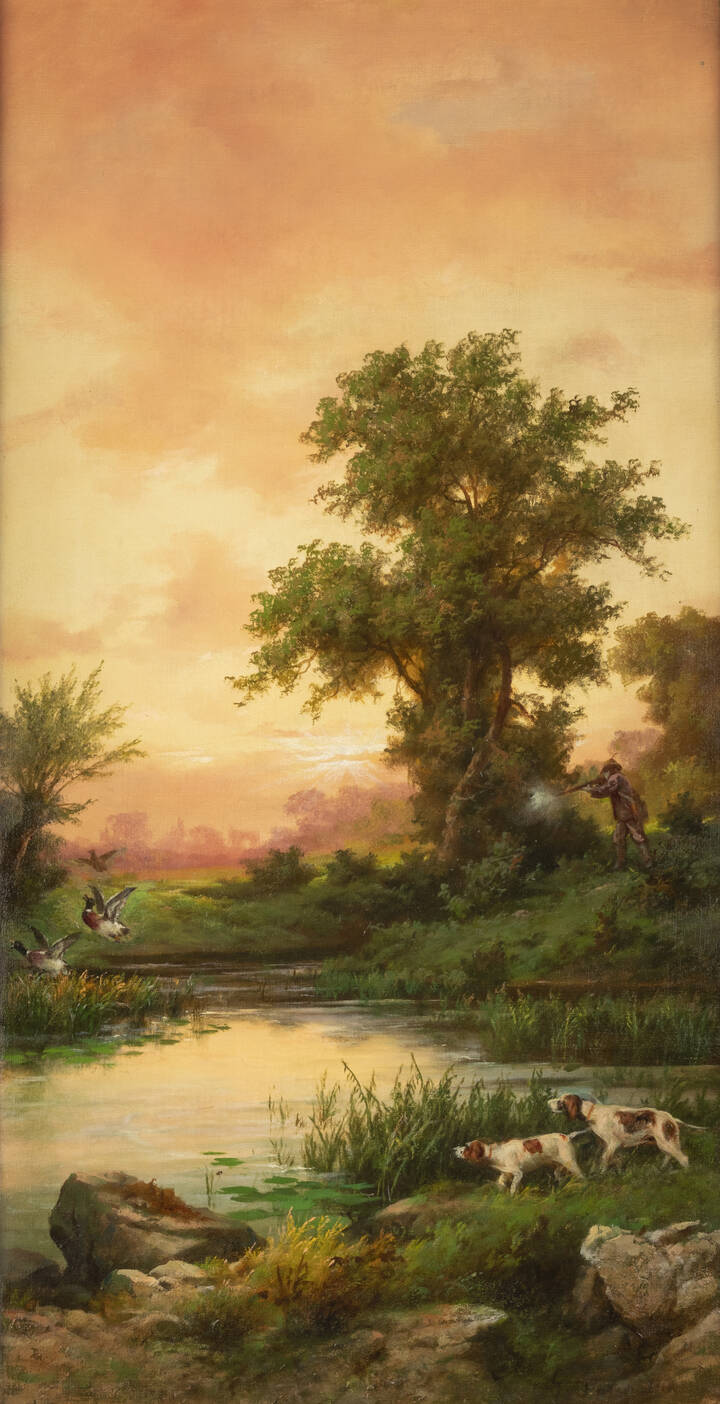 GIUSEPPE FALCHETTI - 'Scena di caccia'