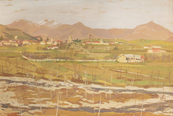 TEONESTO DEABATE - 'Paesaggio', tra il 1938 e 1942