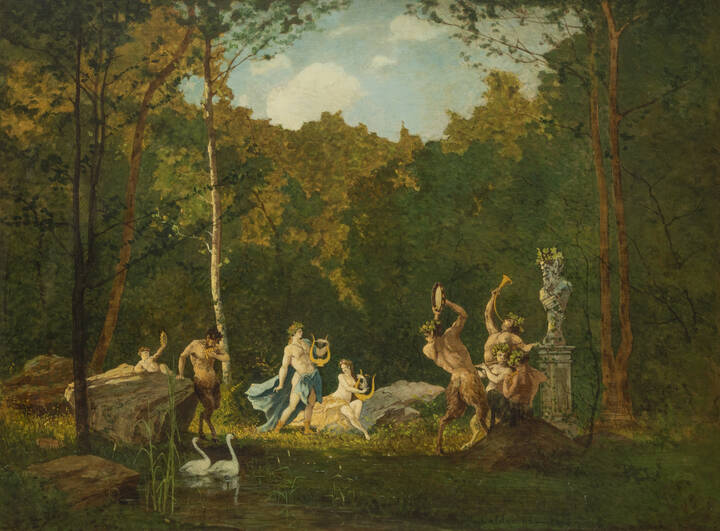 MARCO CALDERINI - 'Baccanale', 1875