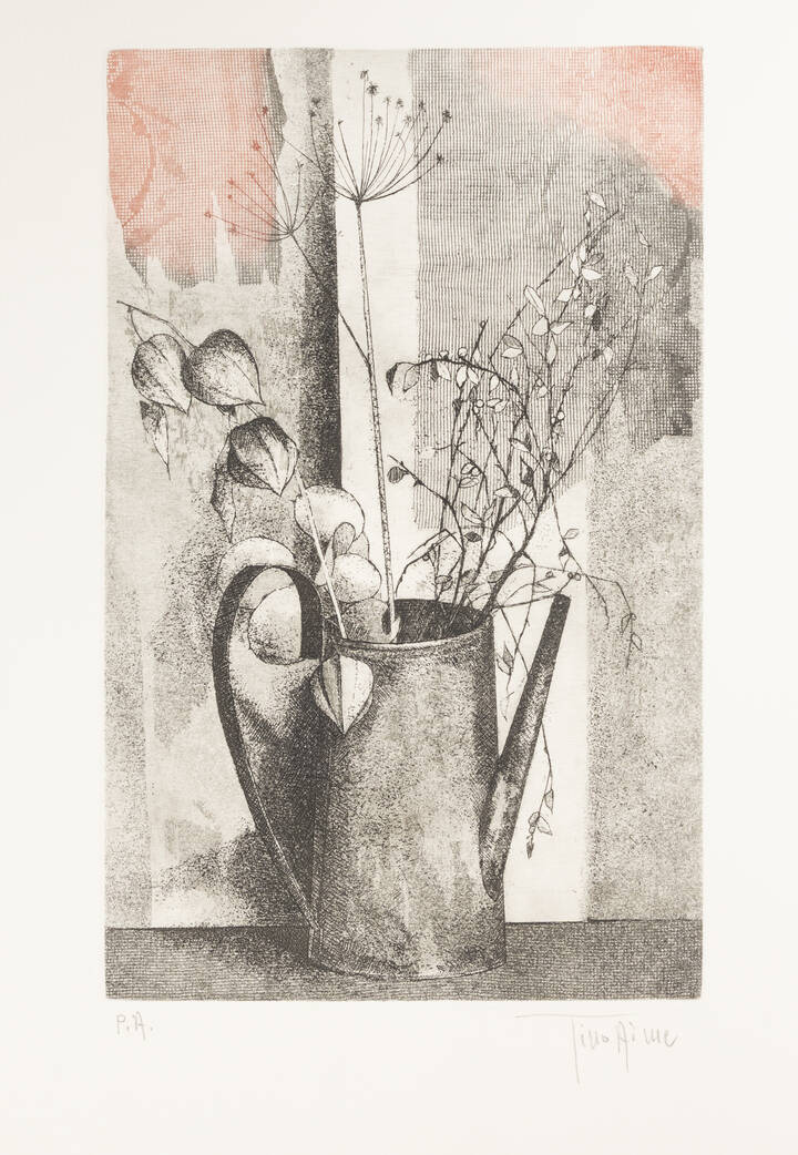 TINO AIME - 'Innaffiatoio con fiori'