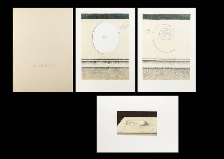 ARMODIO (Vilmore Schenardi) - Lotto di tre incisioni 'Senza titolo'