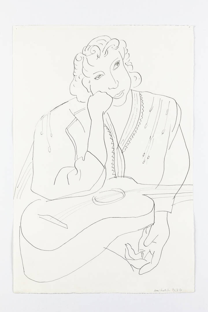 HENRY MATISSE - 'La dame à la guitare' 29/3/1939