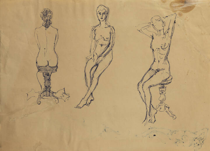 ITALO CREMONA - 'Nudo femminile'