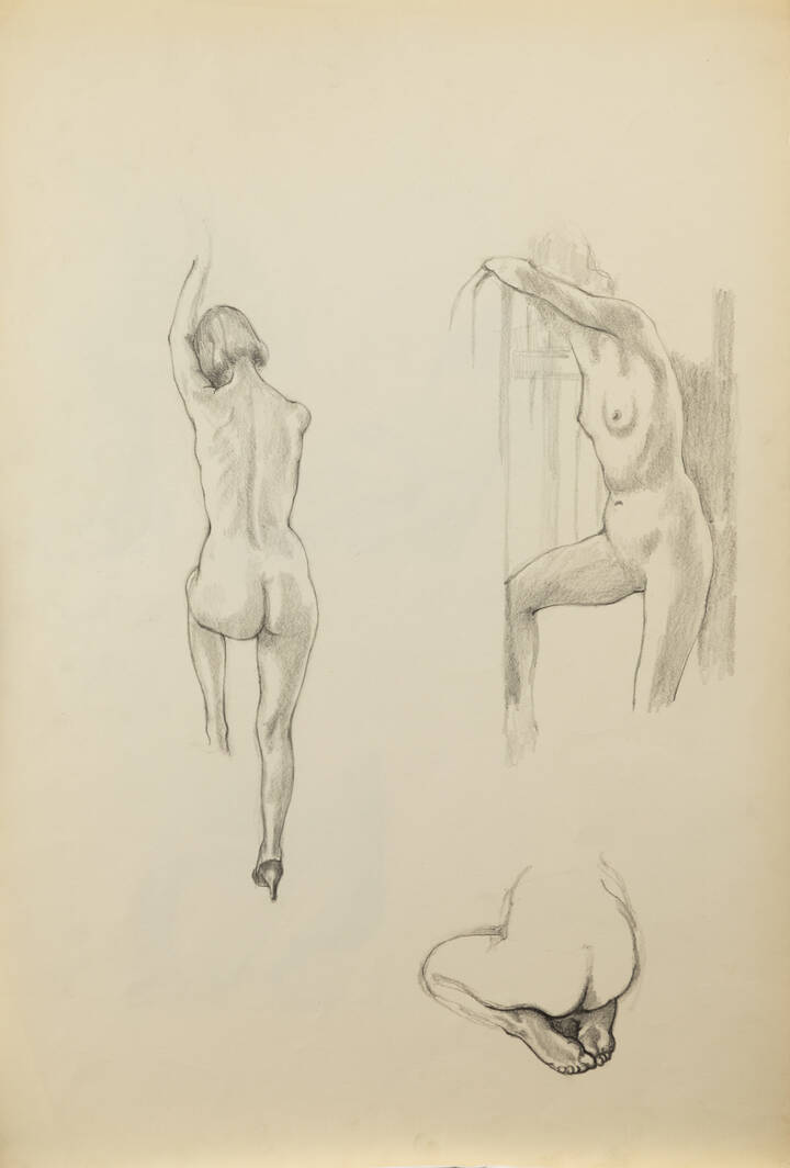 ITALO CREMONA - 'Modella su scala', 1970