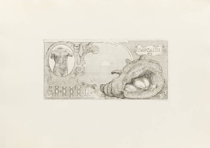 ITALO CREMONA - 'Biglietto da 50000', 1969