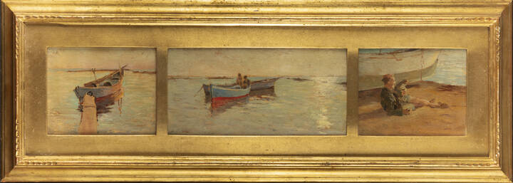 DEMETRIO COSOLA - Trittico 'Dopo la pesca, Albenga'