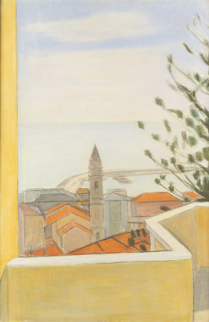 FRANCESCO MENZIO - 'Veduta su paese'