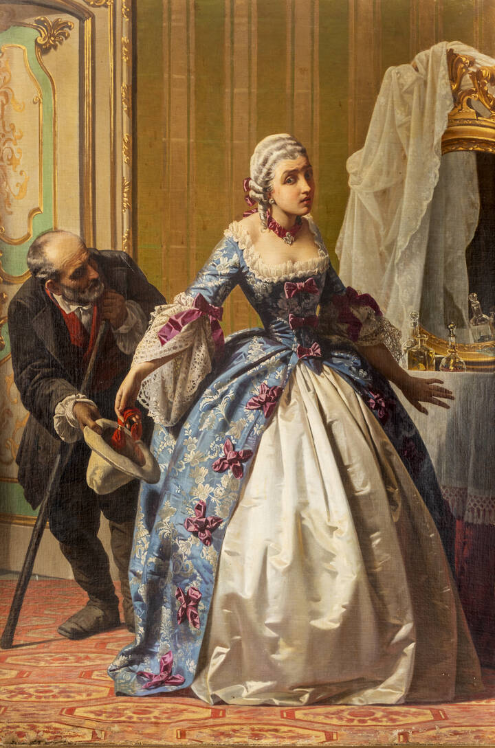 GILARDI PIER CELESTINO (ambito di) - 'Scena di interno aristocratica'