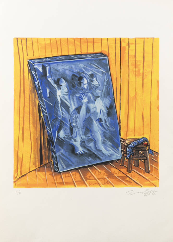 JÖRG IMMENDORFF - 'Senza titolo', 1986