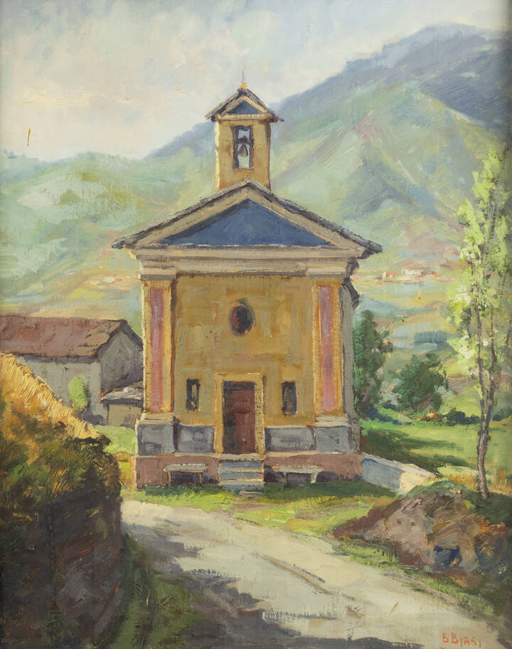BIASI BIAGIO (Blasius) - 'La chiesetta nei paesi di Giovessa'